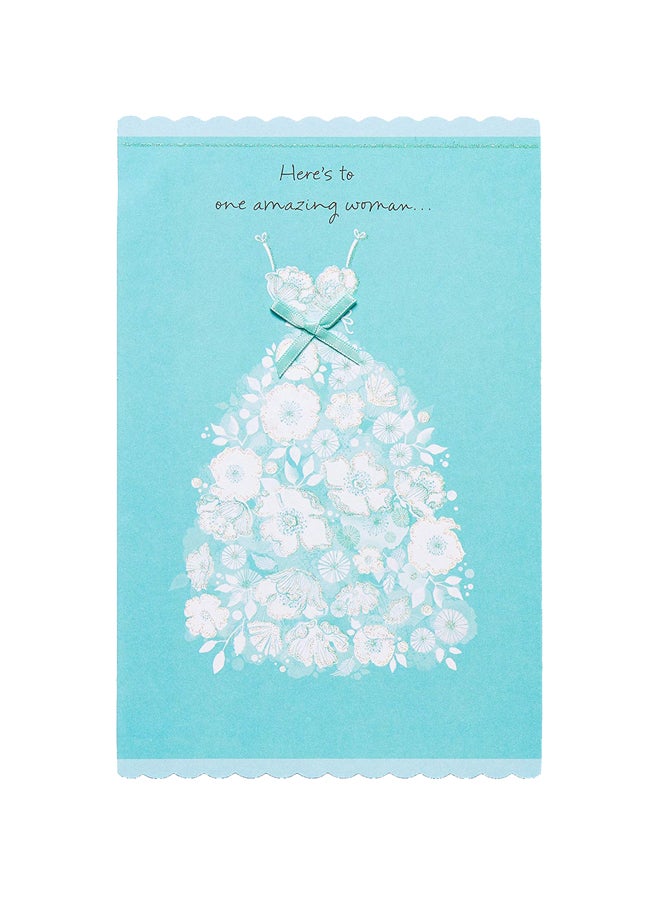 American Greetings Bridal Shower Card With Ribbon - Image 1