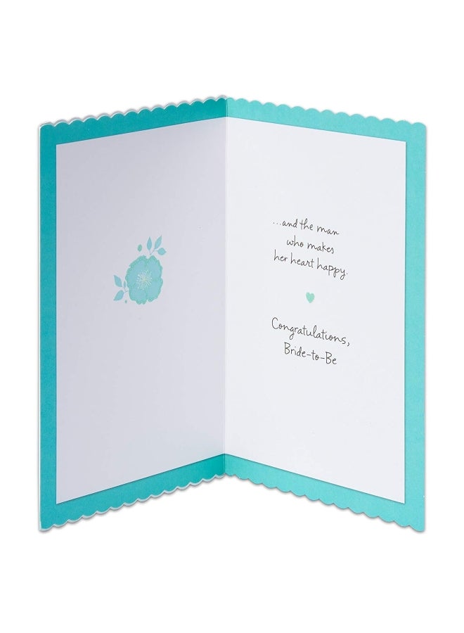 American Greetings Bridal Shower Card With Ribbon - Image 2
