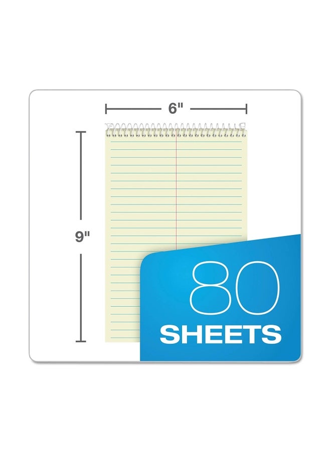TOPS 80-Sheet Ruled Steno Book Notepad Green - Image 3