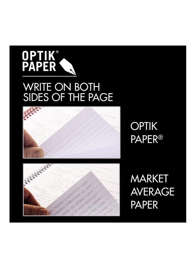 بلاك آند ريد مجموعة من دفترين مسطرين بسلك مزدوج وأغلفة صلبة أسود/أحمر - Image 2