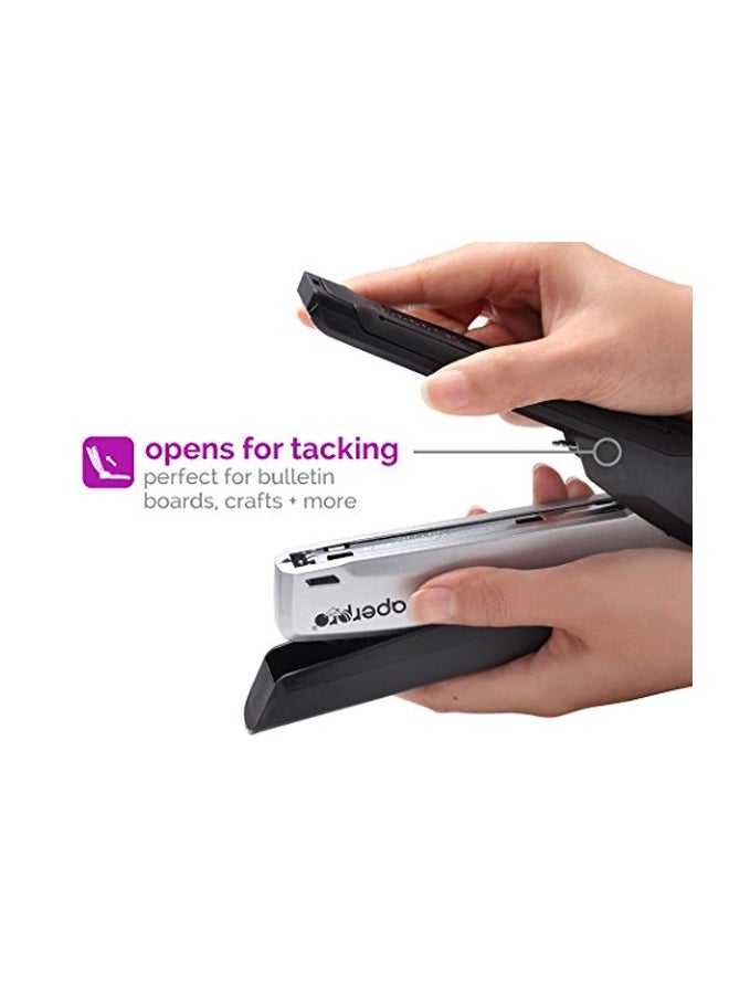 PaperPro 3-In-1 Spring Powered Stapler Black/Silver  - Image 4
