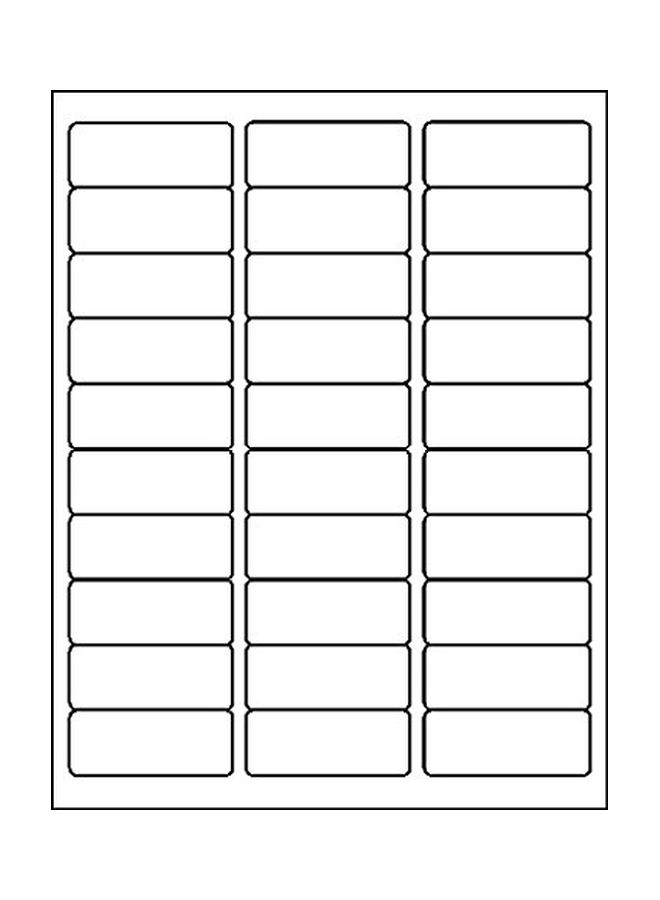 Maco - 750-Piece Laser Ink Jet Address Labels White/Black - Image 1