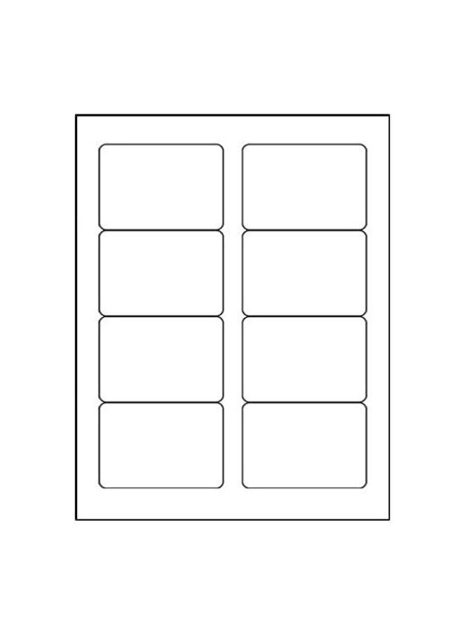 Maco 400-Piece Laser/Ink Jet Name Badges White - Image 1