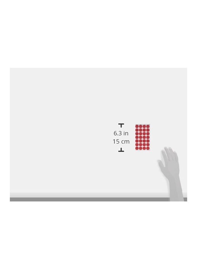 تشارلز ليونارد طقم ملصقات تسمية على شكل نقاط للترميز اللوني من 1000 قطعة أحمر - Image 3