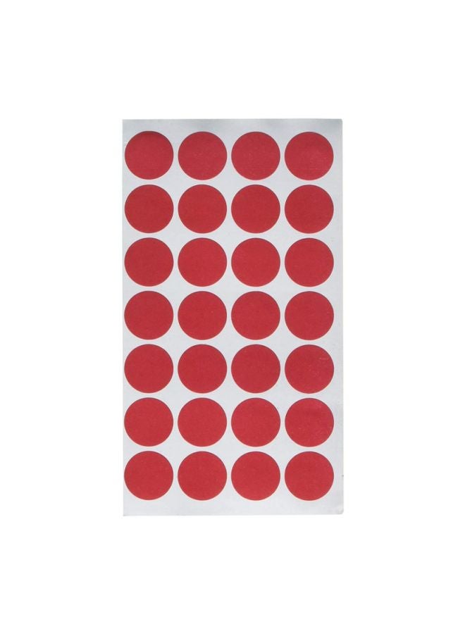 تشارلز ليونارد طقم ملصقات تسمية على شكل نقاط للترميز اللوني من 1000 قطعة أحمر - Image 1