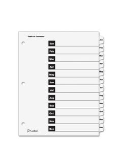 TOPS Business Forms, Inc. Printed Cardinal OneStep Index System White/Black 