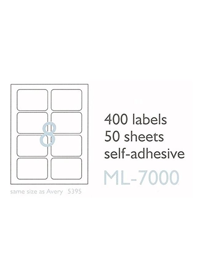 Maco 400-Piece Laser/Ink Jet Name Badges White - Image 3