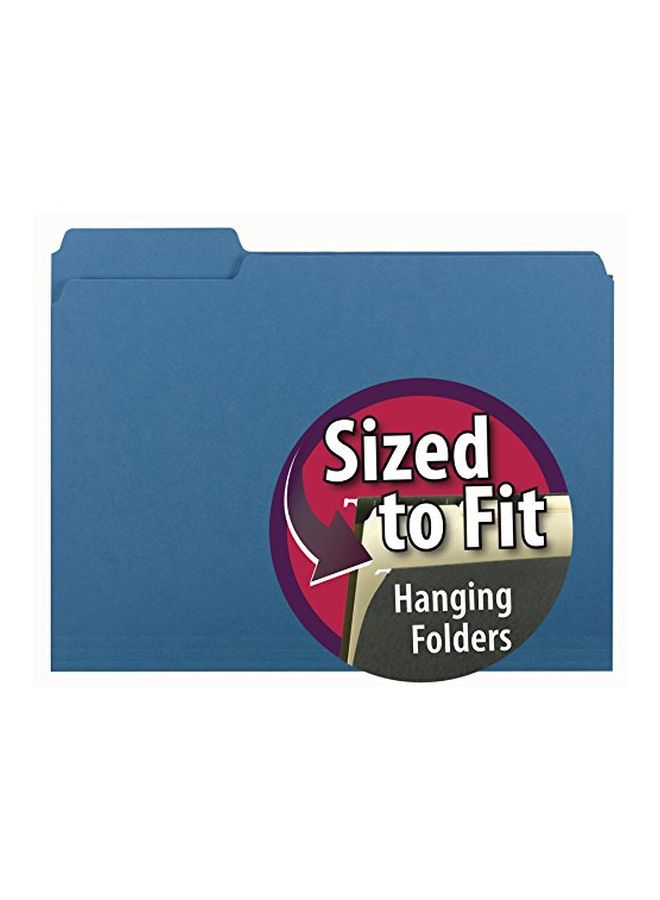 Smead 100-Piece Interior File Folder Blue - Image 2