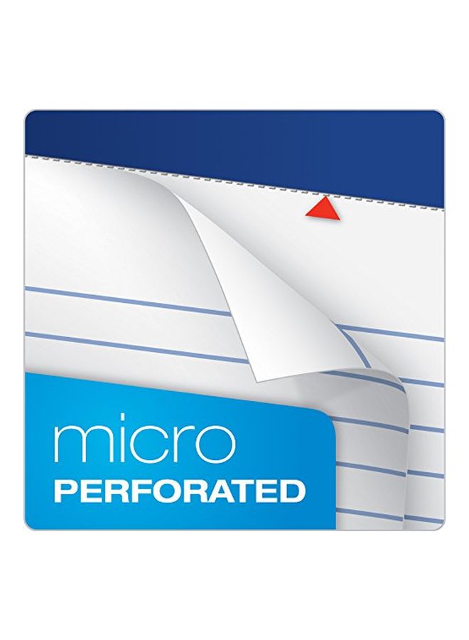 Ampad 12-Piece Medium Ruled Writing Pads Blue/White - Image 4