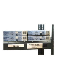 C-Line 10-Piece Magnetic Shelf/Bin Label Holder Set Clear  - Image 2