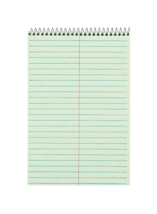 TOPS 80-Sheet Ruled Steno Book Notepad Green - Image 1