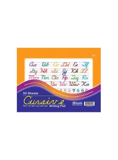 Cursive Writing Pad White