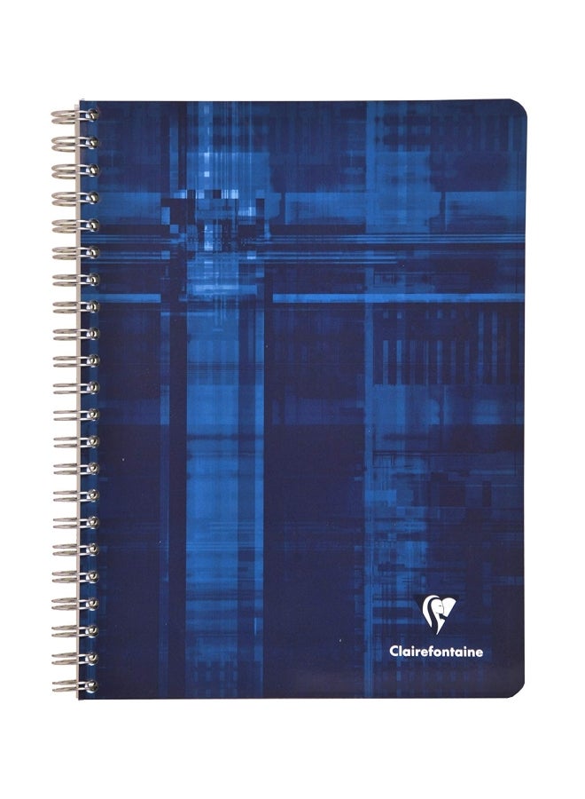 Clairefontaine 112-Sheet Wirebound Graph Notebook Blue  - Image 1
