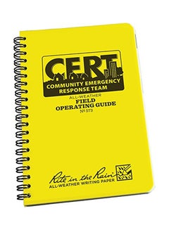 Rite in the Rain Weatherproof Field Operating Guide Notebook Yellow  - Image 1
