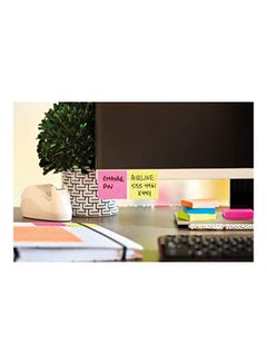 Post It 8-Piece Sticky Note Set Green/Pink/Orange  - Image 3