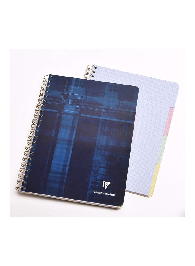 Clairefontaine 112-Sheet Wirebound Graph Notebook Blue  - Image 2