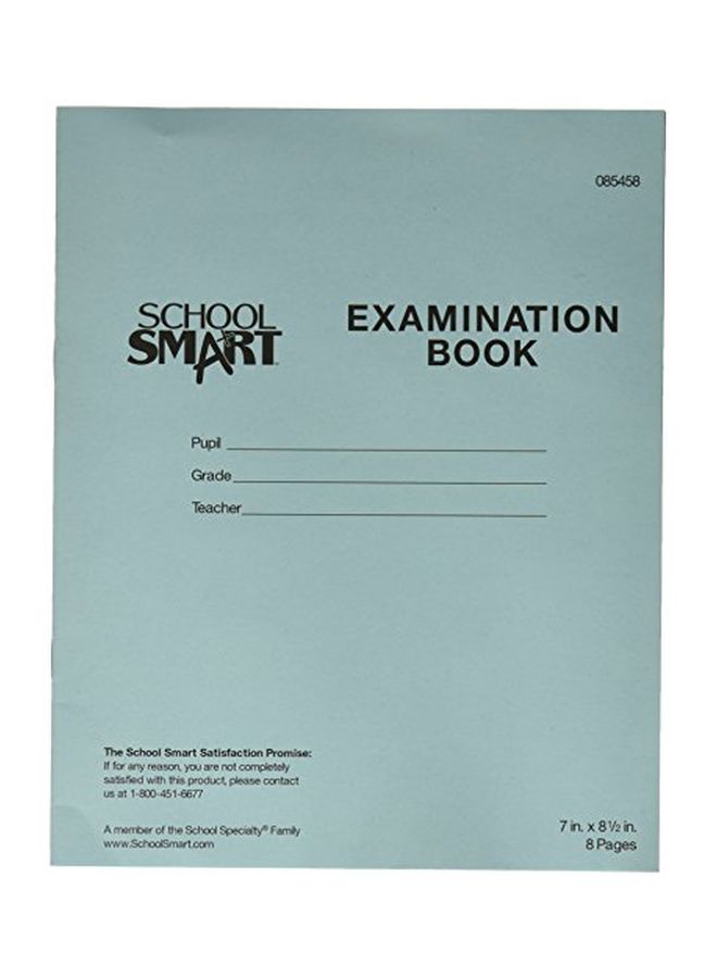 سكول سمارت 100 دفتر للامتحان أزرق  - Image 3