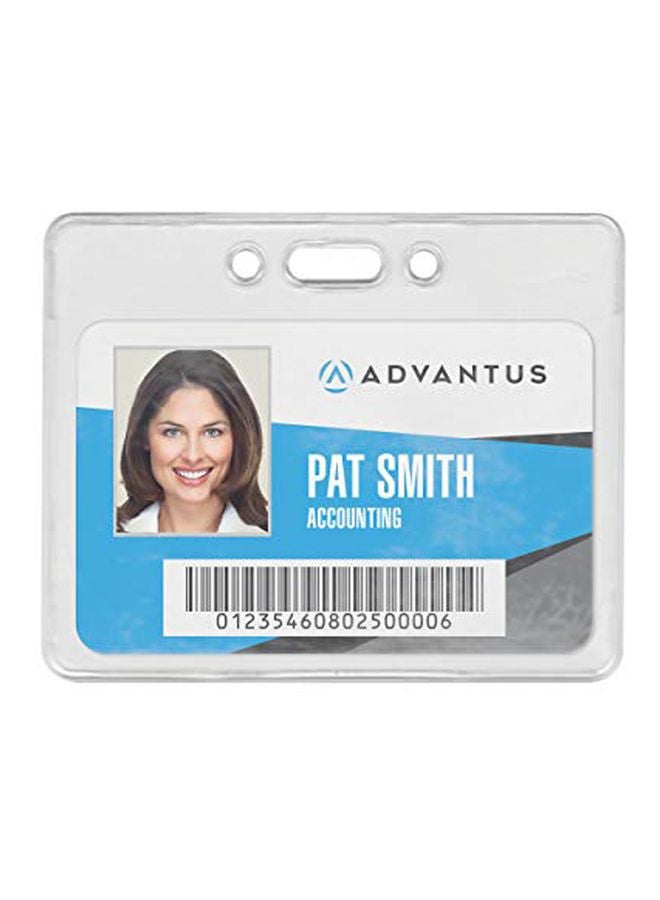 أدفانتوس حامل شارة تحقق غير مباشر مكون من 50 حزمة شفاف - Image 1