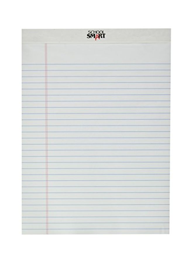 12-Piece Legal Pad White