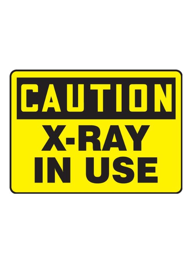 Safety Plastic Sign Yellow/Black