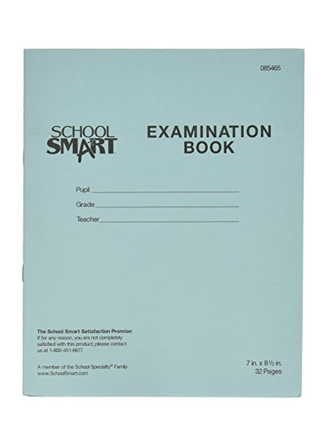 School Smart 50-Piece Examination Book Blue