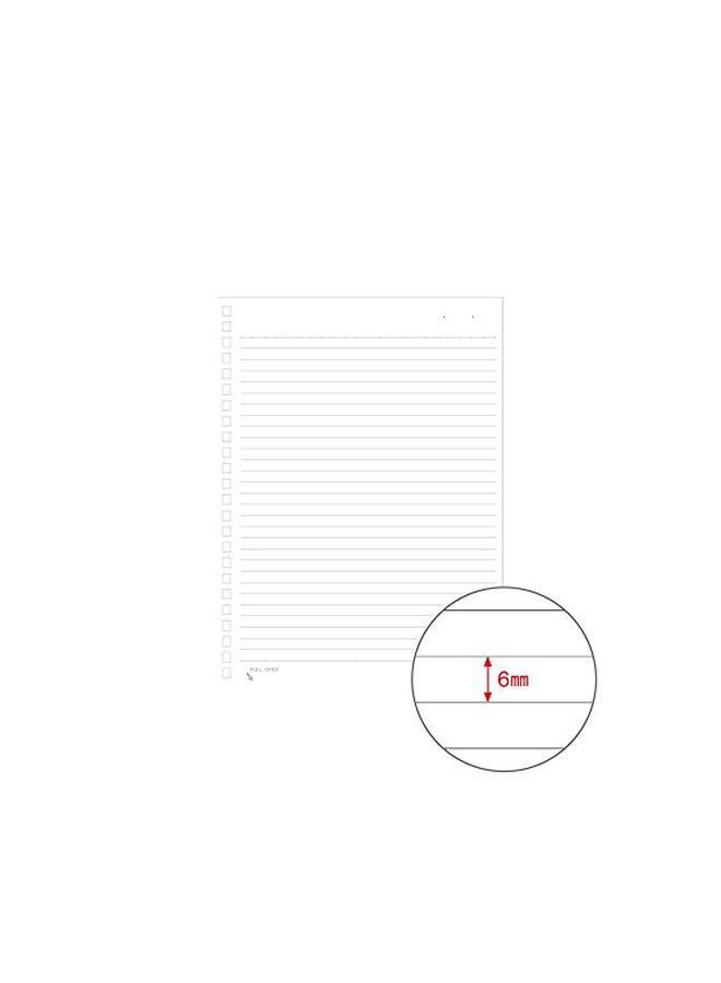 LIHITLAB A5 Refillable Lined Notebook White - Image 4