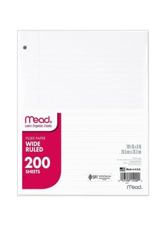 Mead 200-Sheet Loose Leaf Filler Paper  - Image 1