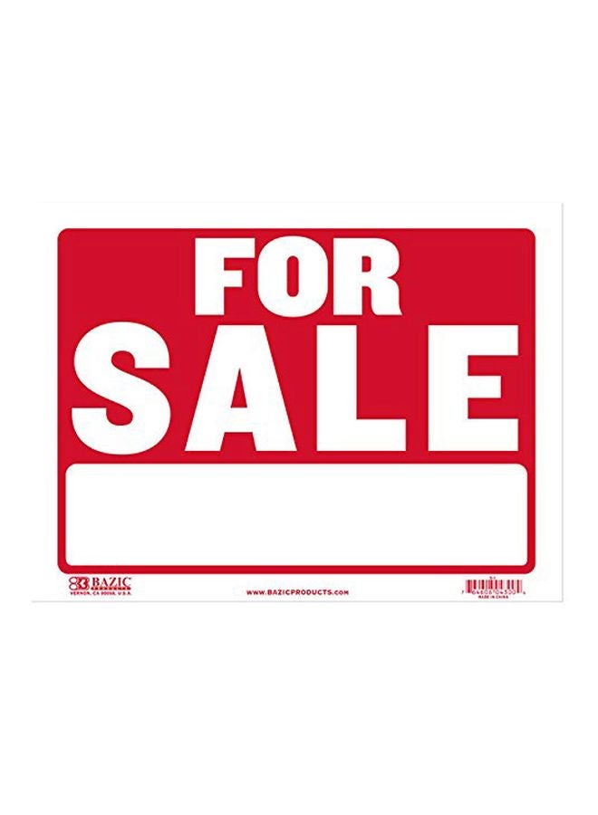 Jumbo Retail Sign Red/White