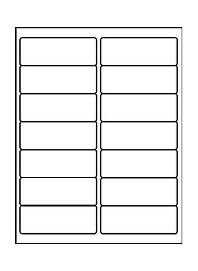 ماكو - 3500-Piece Inkjet Address Label Set White - Image 1