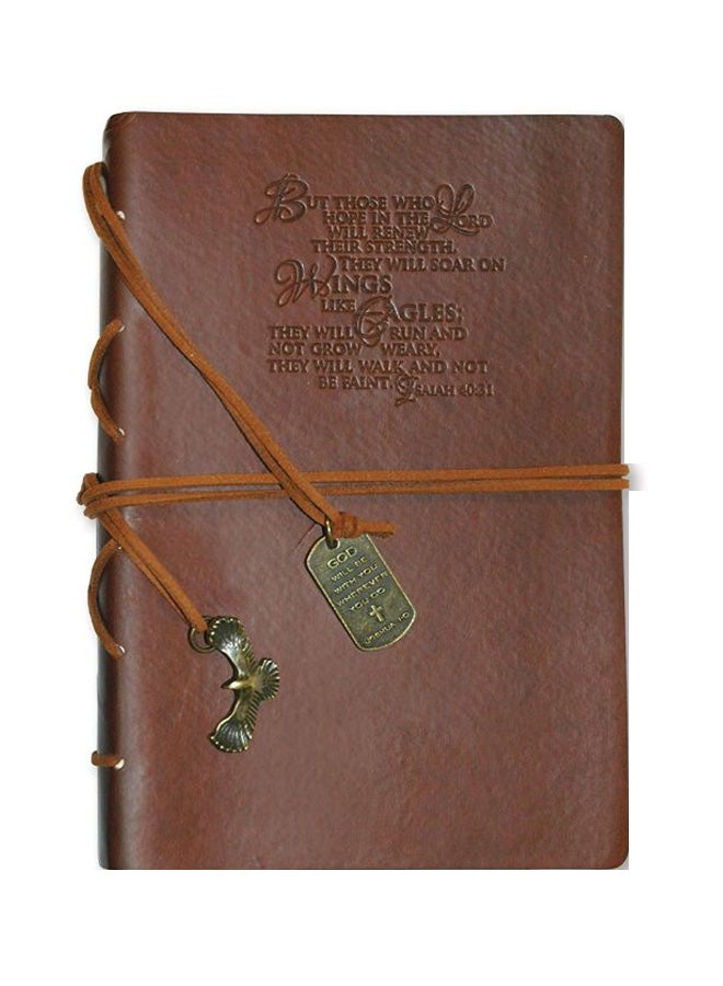 Eagle Charm Journal Brown
