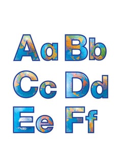Hygloss 350-Piece Globe Printed Bulletin Board Letters And Number Set Blue/Yellow/Red  - Image 2