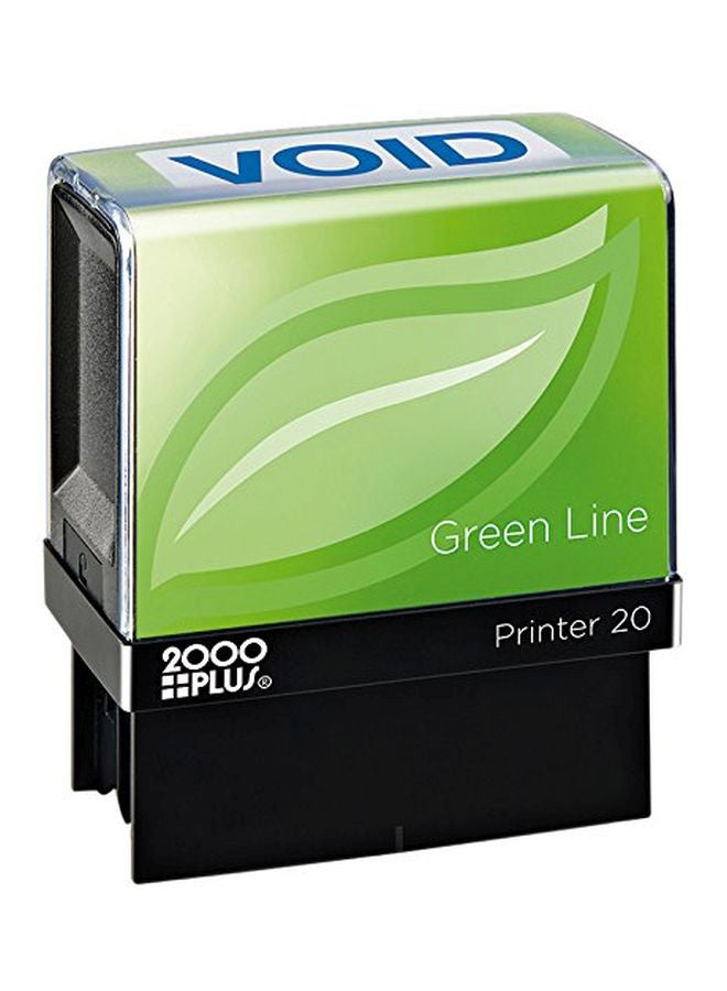 2000 Plus Void Self Inking Message Stamp Black/Green - Image 1