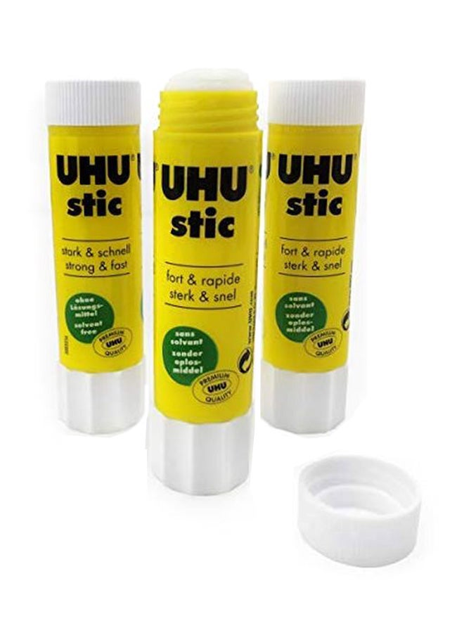 UHU 3-Piece Glue Stick Set Clear 