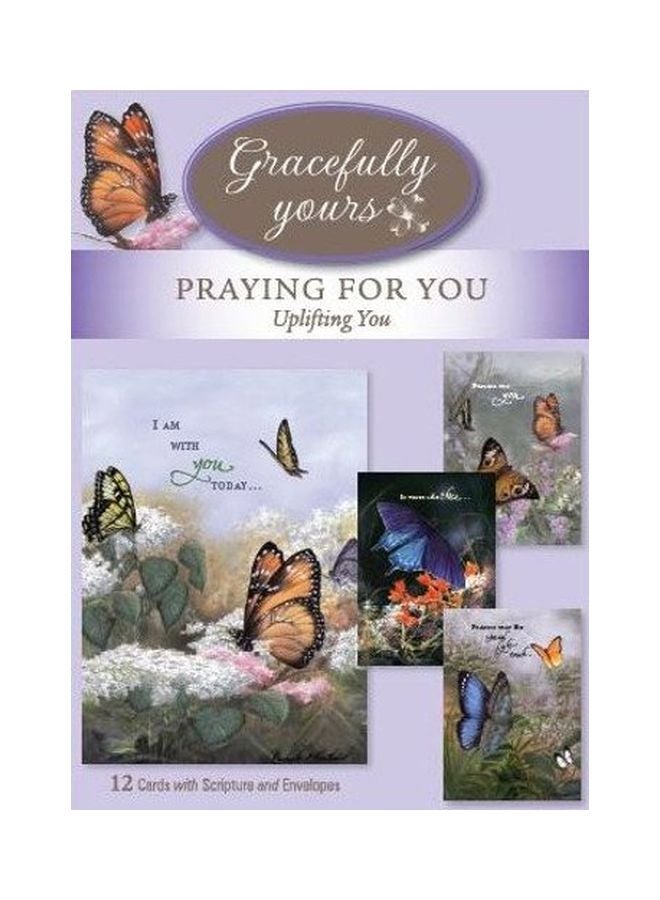 Gracefully Yours 12-Piece Uplifting You Praying For You Greeting Cards - Image 1