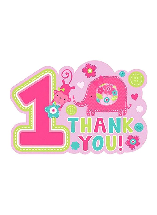 أمسكان 8 قطع من بطاقة بريدية عليها عبارة Thank You