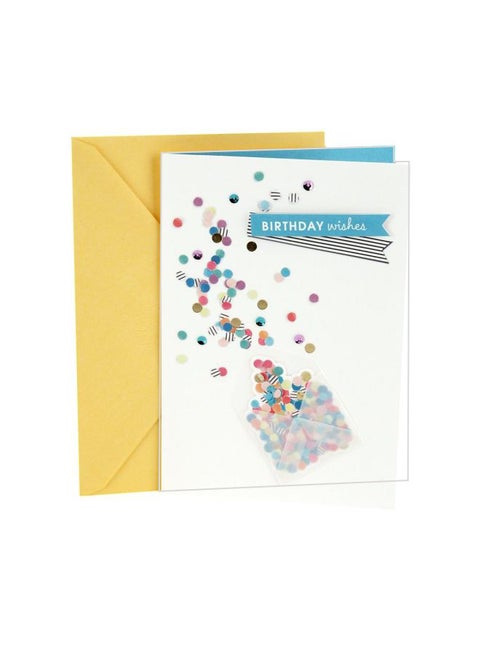 Envelope With Confetti Birthday Card