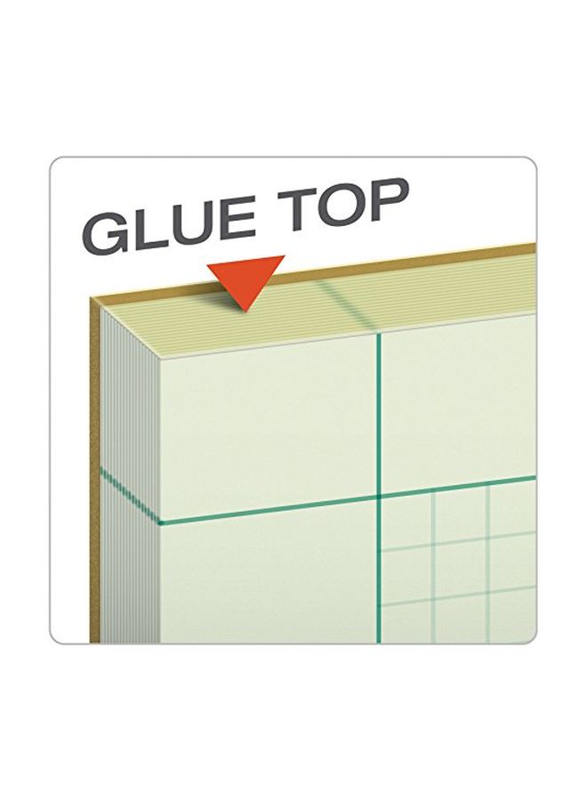 TOPS 100- Sheets Engineering Computation Pad Beige/Green Tint  - Image 3