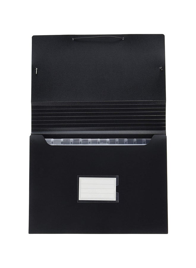 بندافليكس ملف بحجم كبير قابل للتمديد مكون من 13 جيب مع حبل مرن أسود - Image 1