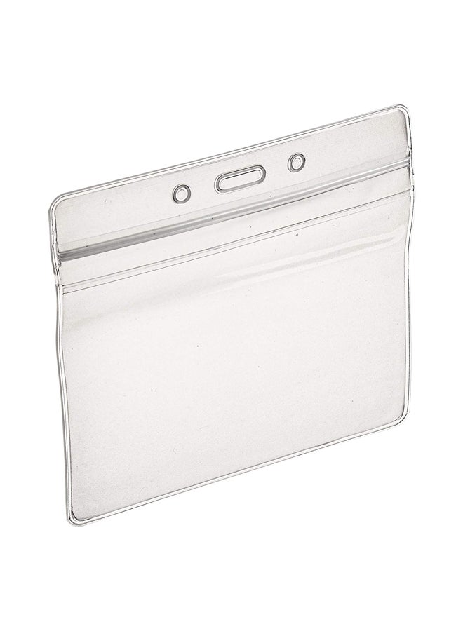 أدفانتوس حامل هوية شخصية قابل لإعادة الإغلاق من 50 قطعة شفاف - Image 2