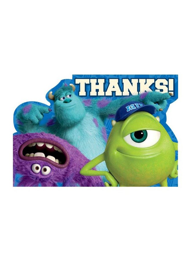 Amscan 8-Piece Thank You Postcard And Envelope Set