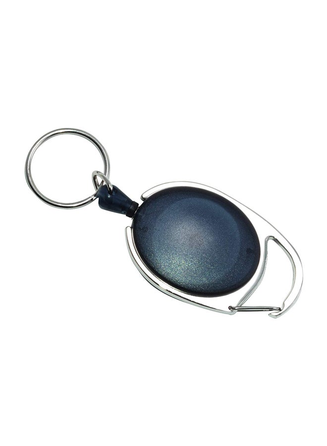 أدفانتوس طقم حامل بطاقات هوية قابل للطي بنمط مشبك مكون من 6 قطع أزرق/فضي/شفاف