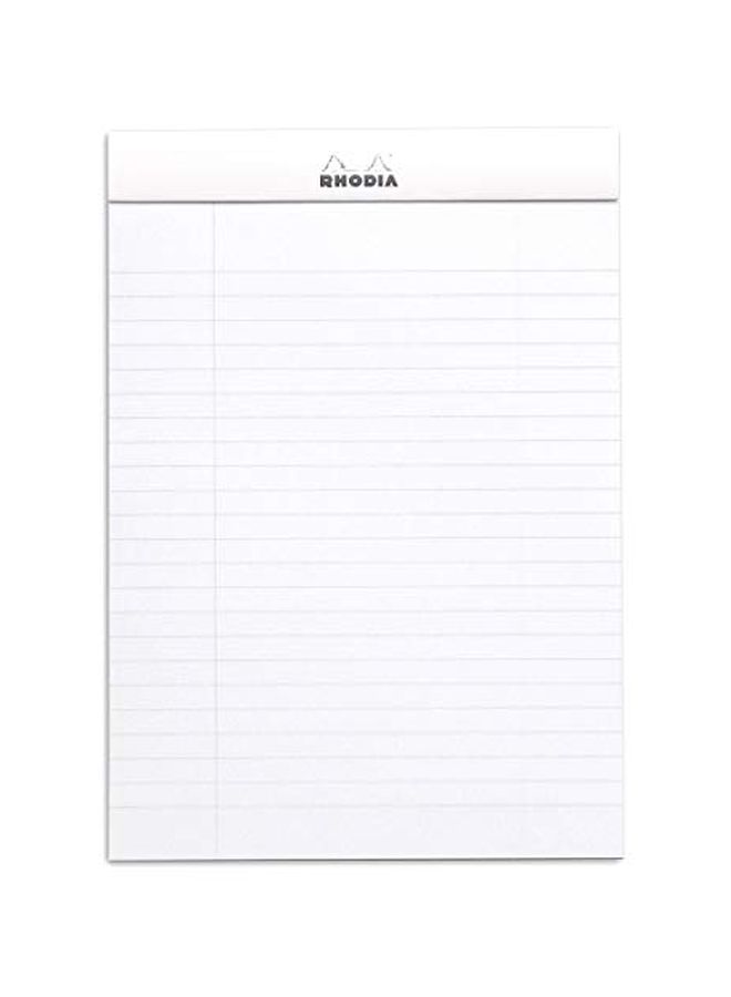 Rhodia - Rhodia Basics White Head Stapled Pads 14.8Cm*21Cm 80G 80Sheet N16 No.16601C White - Image 1