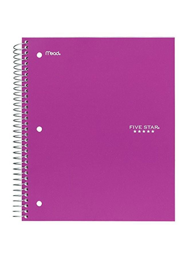 Five Star - 3-Piece Spiral Notebooks Teal/Lime/BerryPink - Image 1