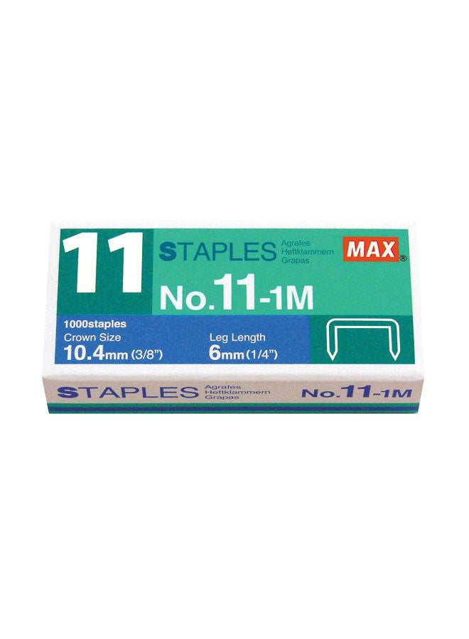 Max 1000-Piece Staple Set Green/Blue/white  - Image 1