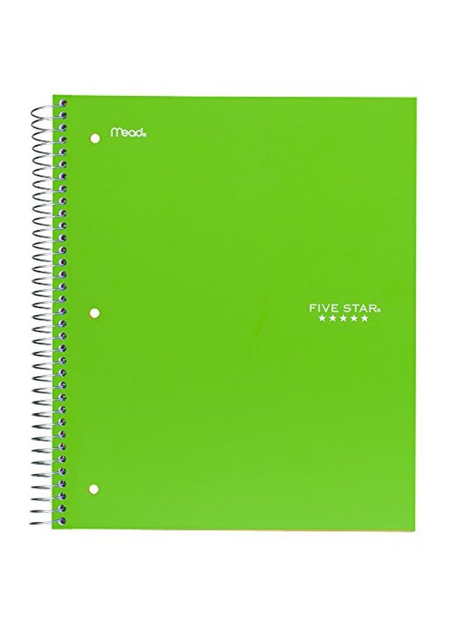 Five Star - 3-Piece Spiral Notebooks Teal/Lime/BerryPink - Image 1