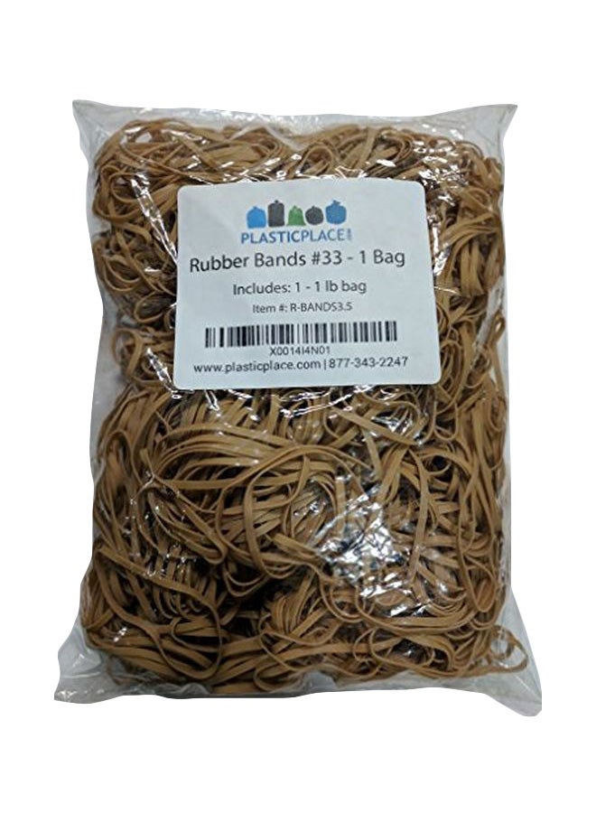 Plasticplace 875-Piece Rubber Bands Beige - Image 1