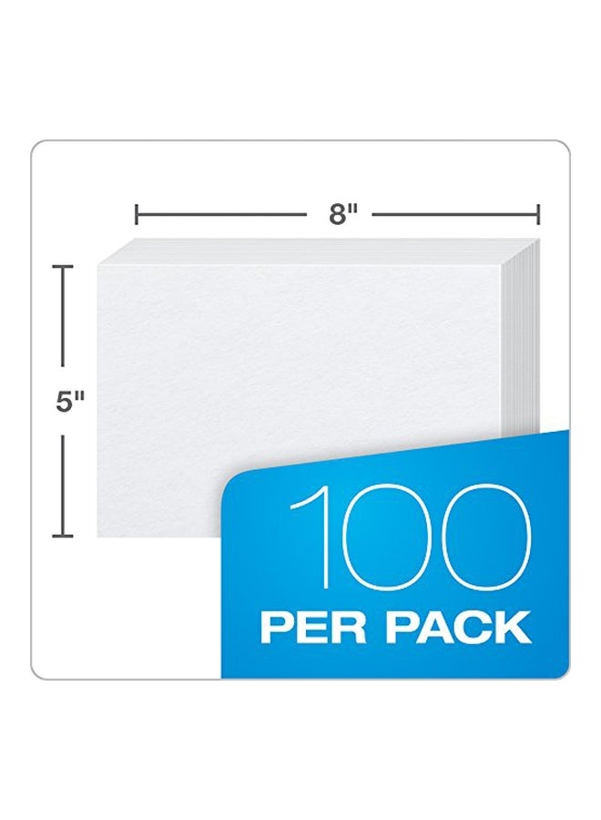 Oxford 100-Piece Blank Index Card Set White  - Image 3