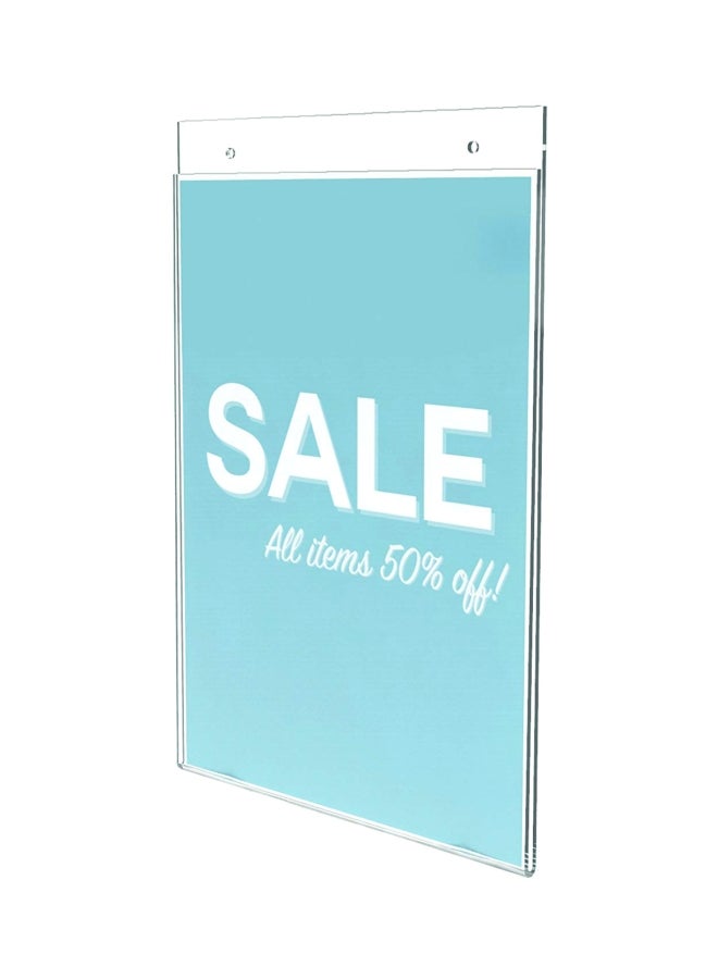 Deflecto - Wall Mount Sign Holder Clear - Image 1