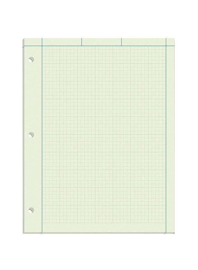 TOPS 100- Sheets Engineering Computation Pad Beige/Green Tint  - Image 1