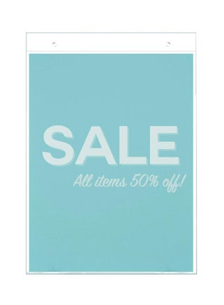 Wall Mount Sign Holder Clear - v1552923979/N22190624A_1
